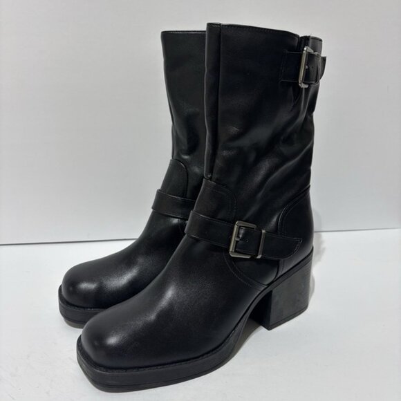 Kenneth Cole Reaction Women’s Jenna Black Platform Boots, Size 9 M - Picture 5 of 6